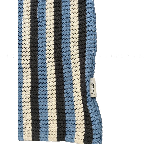 Empty Reference Unisex Knit Button Up Shirt Top Size Medium - Picture 5 of 5